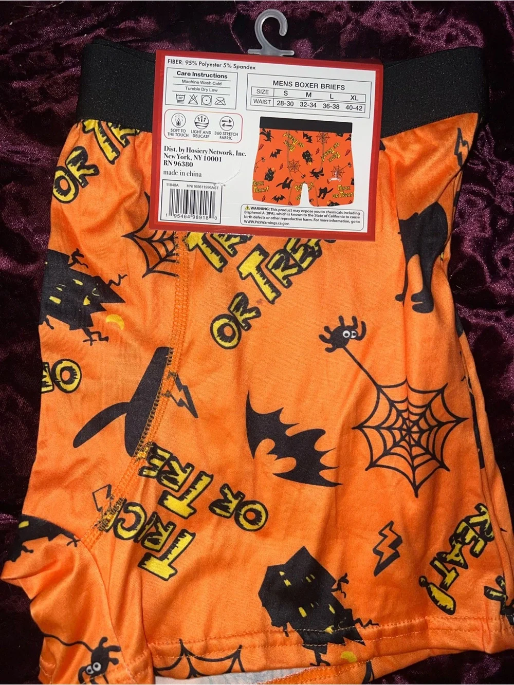 NWT Men's L Halloween Boxer Briefs